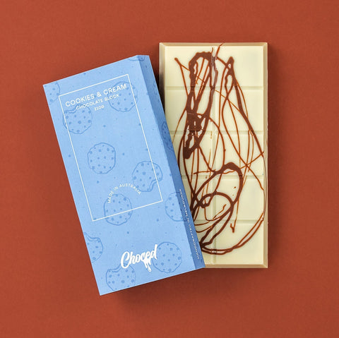 Choced Cookies and Cream Chocolate Block - iPantry UAE