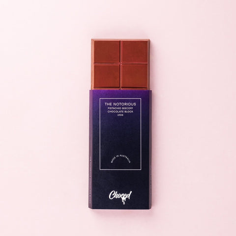 Choced The Notorious Pistachio Biscoff Chocolate Block - iPantry UAE