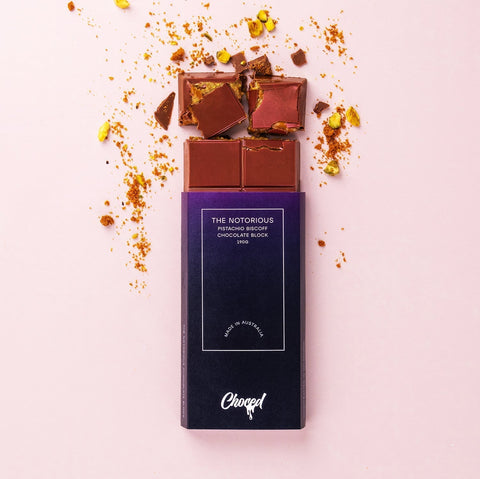 Choced The Notorious Pistachio Biscoff Chocolate Block 2 Pack - iPantry UAE