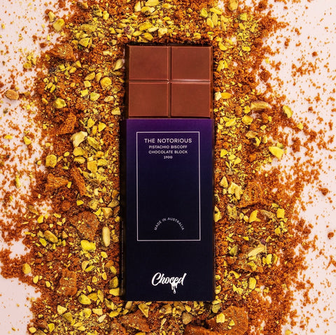 Choced The Notorious Pistachio Biscoff Chocolate Block - iPantry UAE