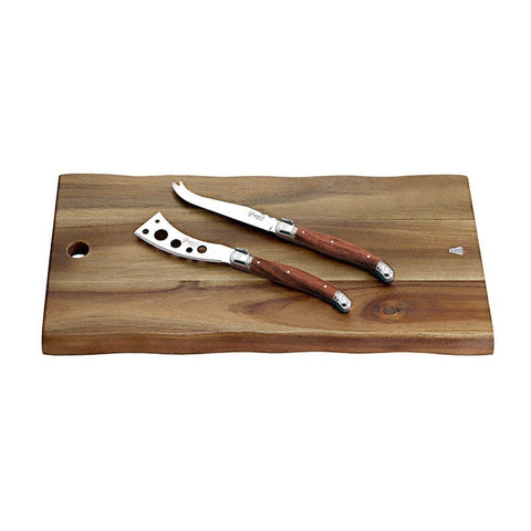 3p Acacia Cheese BD & Knife Set Wooden - iPantry UAE