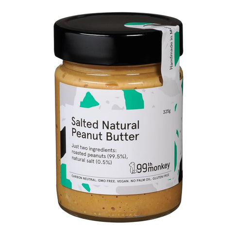 99th Monkey Salted Natural Crunchy Peanut Butter | 325g - iPantry