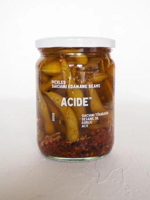 Acide Pickled Shichimi Edamame Beans | 500g  - iPantry