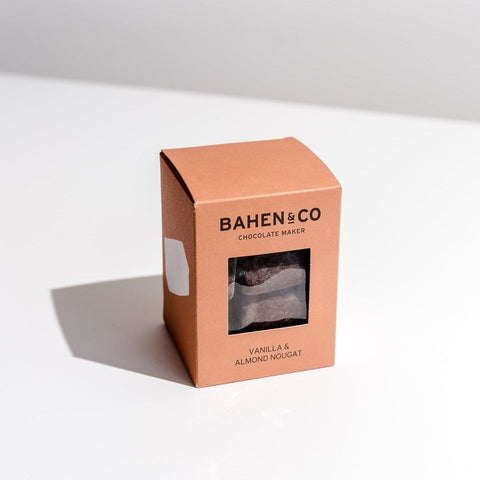 Bahen & Co Vanilla & Almond Nougat Chocolate Coated | 100g - iPantry UAE