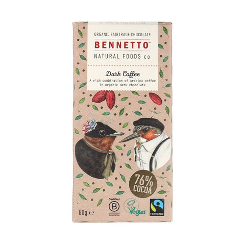 Bennetto Dark Chocolate with Coffee | 80g - iPantry