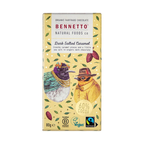Bennetto Dark Chocolate with Salted Caramel | 80g - iPantry