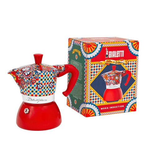 Bialetti Dolce & Gabbana Bialetti Moka Induction 2 Cups - iPantry UAE
