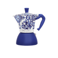 Bialetti Dolce & Gabbana Mediterranean Blue Bialetti Moka Induction 6 Cup - iPantry UAE