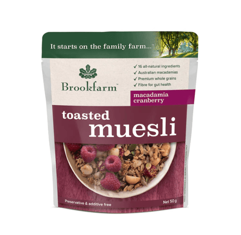 Brookfarm Macadamia Cranberry Toasted Muesli | 50g - iPantry
