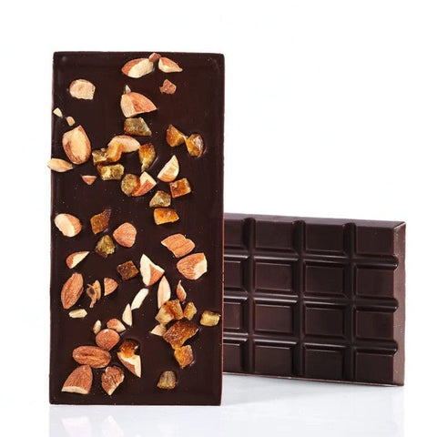 Cacao Orange & Almond Chocolate Bar | 85g - iPantry UAE