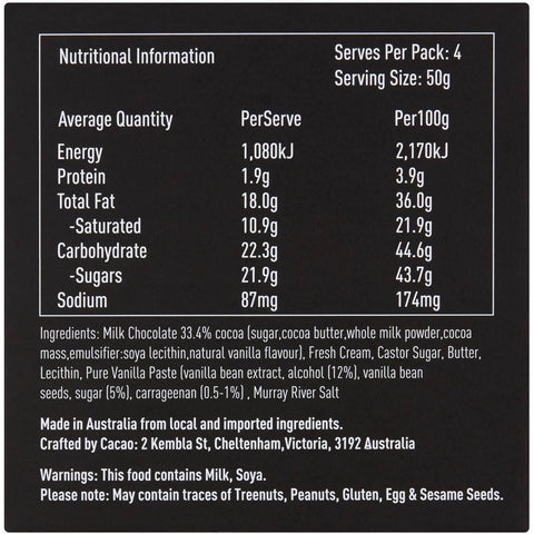 Cacao Salted Caramel Milk Chocolate Petit Bites | 200g - iPantry UAE