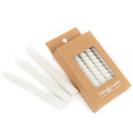 Cake & Candle 10cm White Large Spiral Candles 10 Pack - iPantry
