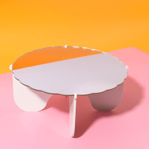 Cake & Candle Plateau Gateau 3 - Piece Cake Stand (Silver / White) - iPantry UAE