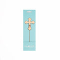 Cake & Candle Rose Gold Plated Cake Topper - Cross - iPantry