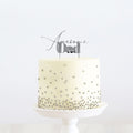 Cake & Candle Silver Metal Cake Topper - Awesome Dad - iPantry UAE