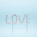 Cake & Candle Silver Metal Cake Topper - Love - iPantry UAE