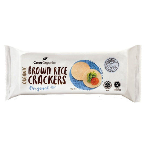 Ceres Organics Brown Rice Crackers Original | 115g - iPantry