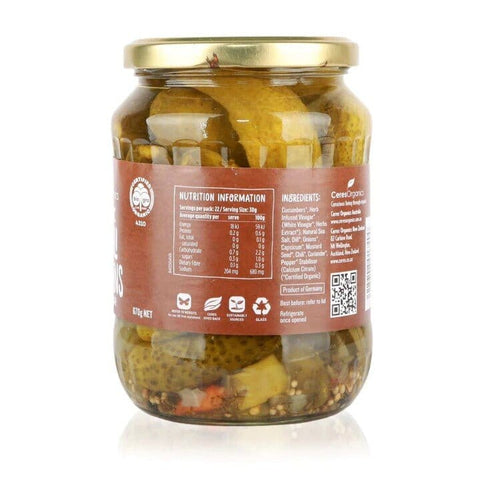 Ceres Organics Chilli Gherkins | 670g - iPantry