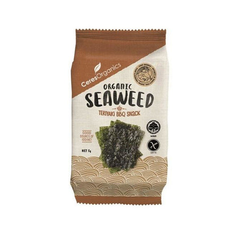 Ceres Organics Roasted Seaweed Snack Teriyaki | 5g - iPantry UAE