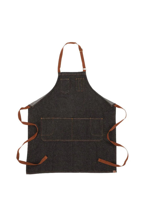 Chefs Hat Apron Bib Indigo Blue - iPantry