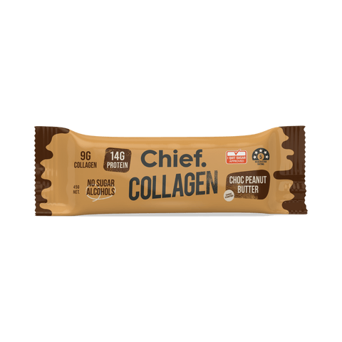 Chief Nutrition Choc Peanut Butter Collagen Bar | 45g - iPantry UAE