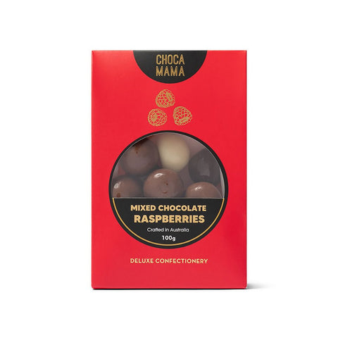 Chocamama Mixed Chocolate Raspberries | 100g - iPantry