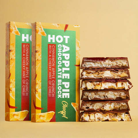 Choced Hot Apple Pie Chocolate Block 2 Pack - iPantry UAE