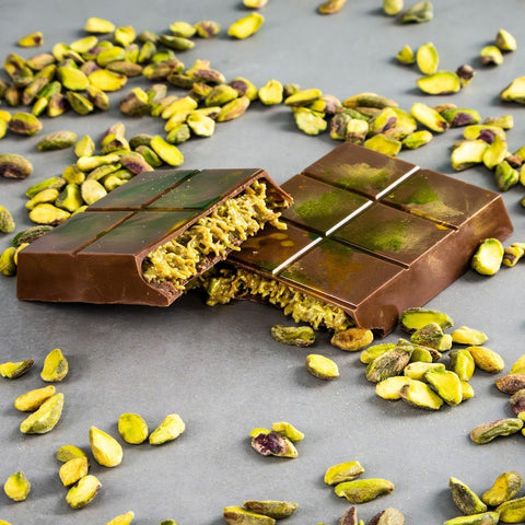 Choced Pistachio Kunafa Chocolate Block 2 Pack - iPantry UAE