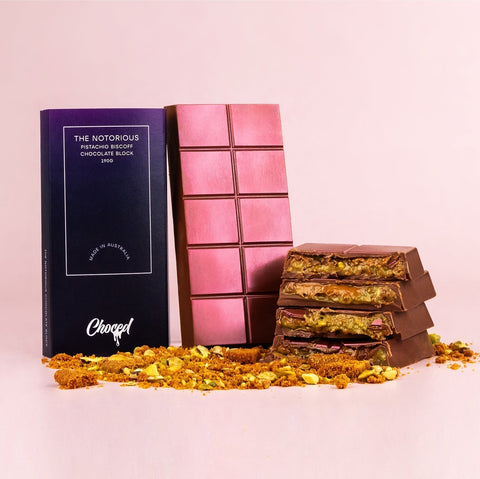 Choced The Notorious Pistachio Biscoff Chocolate Block - iPantry UAE