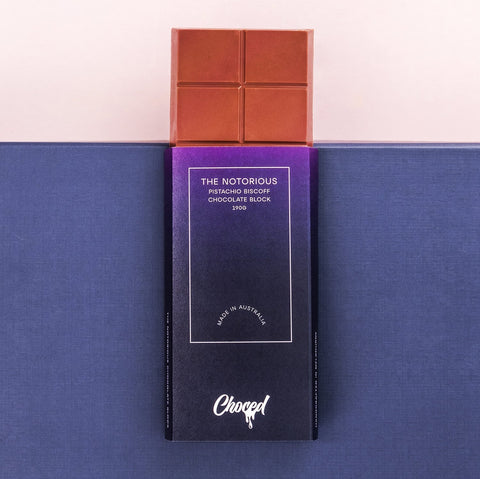 Choced The Notorious Pistachio Biscoff Chocolate Block - iPantry UAE