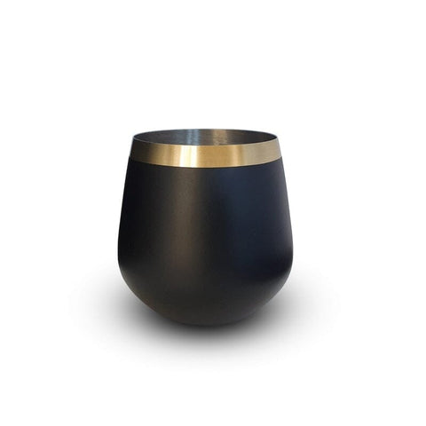 Clinq Brass & Black Whisky Glasses | 400mL - iPantry UAE