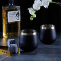 Clinq Brass & Black Whisky Glasses | 400mL - iPantry UAE