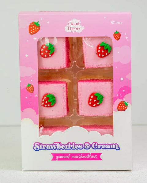 Cloud Theory Strawberries & Cream Gourmet Marshmallow 6 Pack | 130g - iPantry