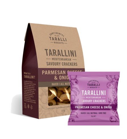 Continental Taralli Biscuit Parmesan Cheese Onion Tarallini | 30g - iPantry