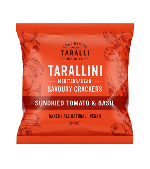Continental Taralli Biscuit Sundried Tomato Basil Tarallini | 30g - iPantry