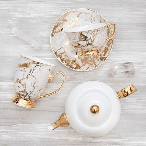 Cristina Re Designs Teacup & Saucer White Celestite - iPantry UAE