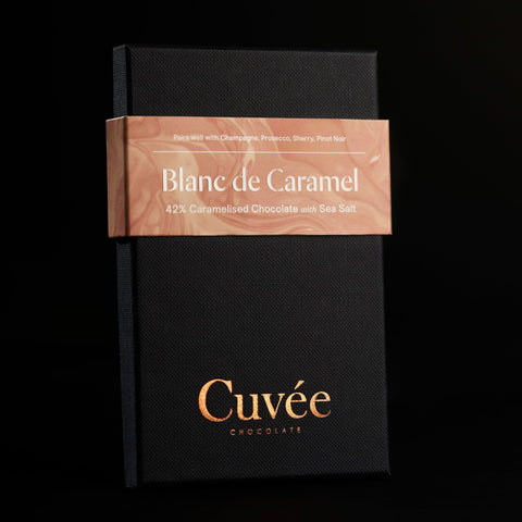 Cuvee Chocolate Blanc de Caramel 42% Caramelised Chocolate with Sea Salt | 70g - iPantry