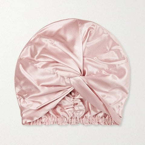 Dilly's Collections 100% Mulberry Silk Pink Sleeping Cap - iPantry UAE