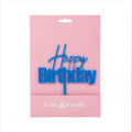 Fun Happy Birthday Cake Topper - Blue-Cake & Candle-iPantry-australia