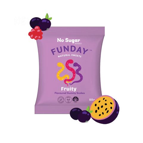 Funday Natural Sweets Fruity Gummy Snakes | 50g - iPantry