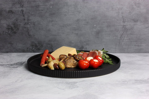 Gabel & Teller Matte Black Round Platter | 33cm - iPantry UAE