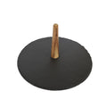 Gabel & Teller Round Slate Serving Board with Acacia Handle | 28cm - iPantry UAE