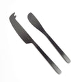 Gabel & Teller Satin Black Cheese Set 2 Pieces - iPantry UAE
