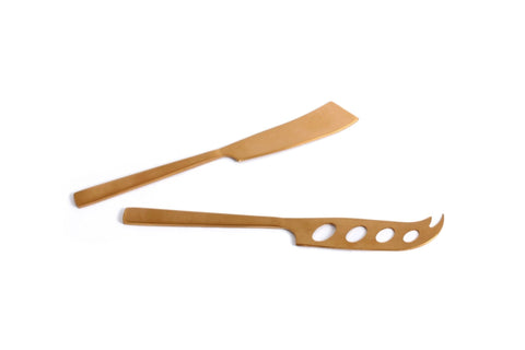 Gabel & Teller Satin Copper Cheese Set 2 Pieces - iPantry UAE