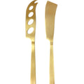 Gabel & Teller Satin Gold Cheese Set 2 Pieces - iPantry UAE