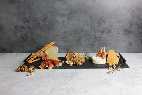 Gabel & Teller Slate Tray with Matte Black Handles | 60 x 20cm - iPantry UAE