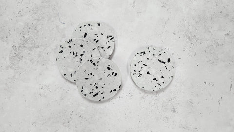 Gabel & Teller Terrazzo Coasters Set 4 Pieces - iPantry UAE
