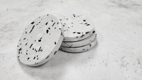Gabel & Teller Terrazzo Coasters Set 4 Pieces - iPantry UAE