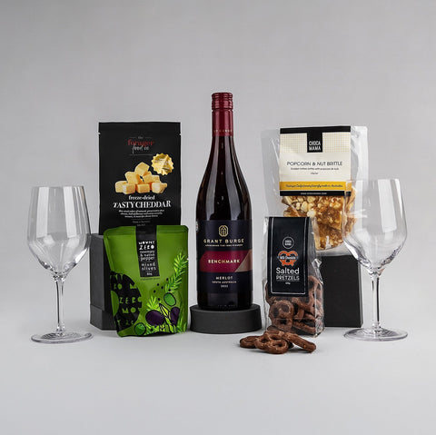GiftSec Merlot and Nibbles Hamper - iPantry UAE