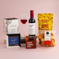 GiftSec Red Wine & Sweet Bites Hamper - iPantry UAE